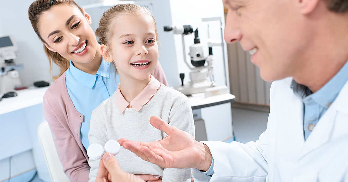Kurzsichtigkeit bei Kindern: Kontaktlinsen