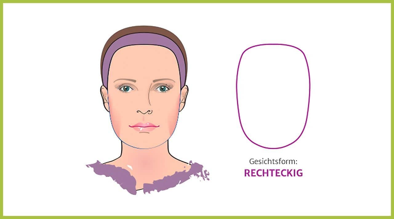 Titelbild Artikel Stylingtipps "Rechteckiges Gesicht" Illustratrion zu Stylingtipps für rechteckige Gesichter
