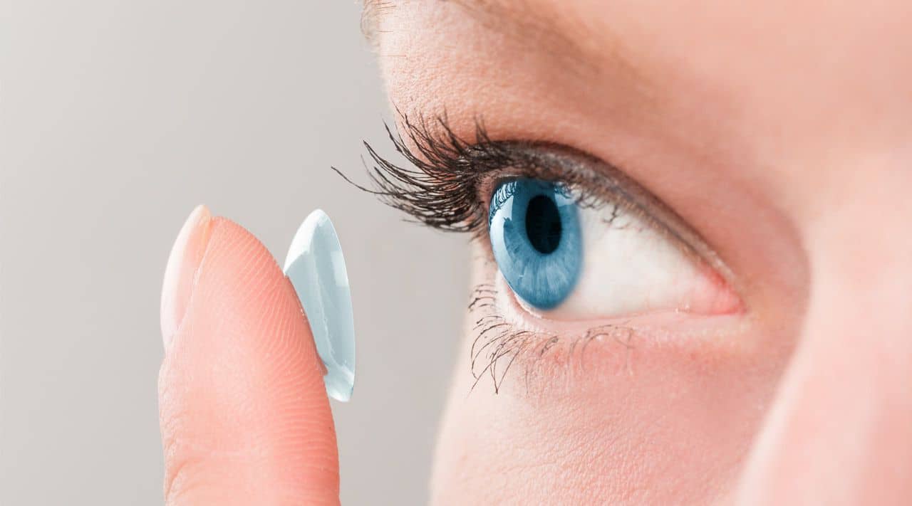 Kontaktlinsen trockene Augen